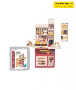 47 Piece Children Kitchen Set, Kids Spray Kitchen Set, 88cm High -1