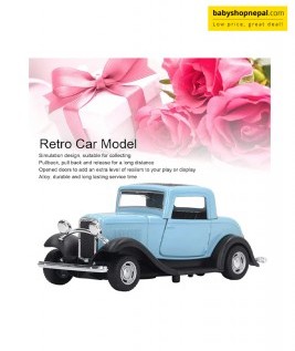 1:32 Classic Car Model Alloy Vintage Toy Open Doors Model Antique Pullback Car Toy 11