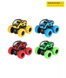 Pull Back Inertial Four-Wheel Drive Off-Road Vehicle Children's Rotating Toy Car Monster Truck Toy Cars 360&deg; Rotating Stunt Roll Car Boy Girl Toy-1