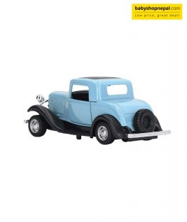 1:32 Classic Car Model Alloy Vintage Toy Open Doors Model Antique Pullback Car Toy 13