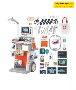 Medical Trolley Playset Interactive Medical Set Dental Trolley With X-RAY For Children Accessories-2
