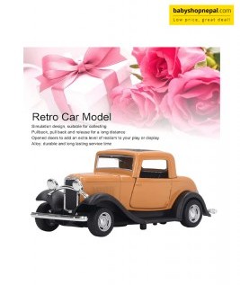 1:32 Classic Car Model Alloy Vintage Toy Open Doors Model Antique Pullback Car Toy 5