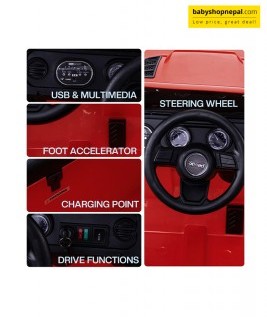 Wrangler Rubicon Jeep for Kids, Electric Battery Operated Jeep 4