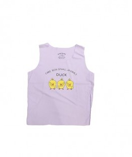 Cute Duck printed purple sando-1