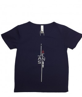 Dark Blue summer T-shirt-1