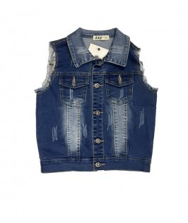 Summer Sleeveless Jeans jacket-1