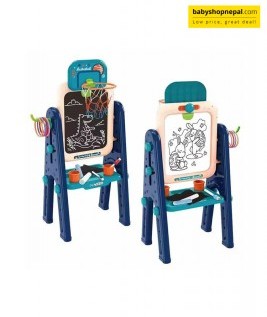 Artists Multifunctional Easel With Basketball Hoop and Ring Target -2