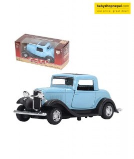 1:32 Classic Car Model Alloy Vintage Toy Open Doors Model Antique Pullback Car Toy 14