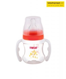  Farlin Feeding bottle PP Wide Neck W/Handle 150ML  4