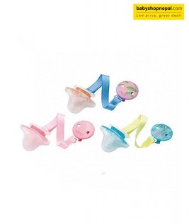 Farlin Pacifier Set Chu Chu W/Chain Bac-004m-1