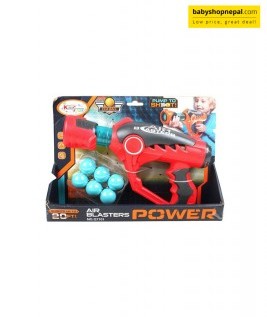 Air Blaster Soft Gun Power, Action Gun w/ 6x Balls Kids Outdoor Toy 5