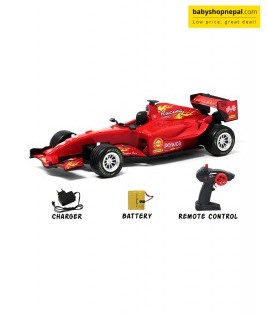  Racing Car 1:18 Scale Rechargeable 4WD 2.4GHz RC High Speed Electronic Toy Rubber Vehicles Kids Toy Remote Control Car for Kids Boys (Assorted) -1