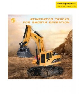Construction Excavator Toy, Engineering Model Digger Truck, Rechargeable Truck-2