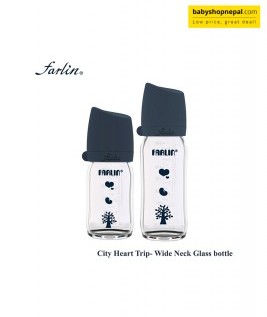 GLASS WIDE NECK FEEDER 160ML  3