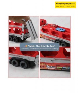 McQueen Foldable Racing Track with Lightning McQueen Car Truck 5