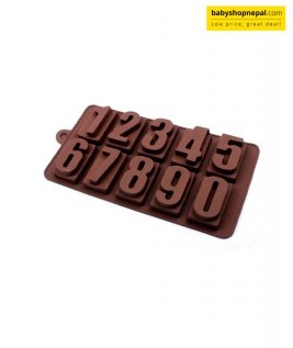 Chocolate Mold With Numbers Silicone Ice Cube Mold, Chocolate Mould, Fondant Mould 5