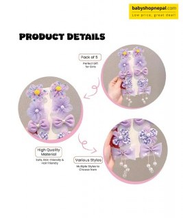 Baby Bow Hair Clip &ndash; Cute Fabric Bowknot Hair Accessory for Girls-2