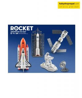 Space Playset for Kids, Rocket Space Station Set Astronaut Play Set  5