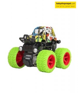 Friction Powered Car with Big Tire Wheel, Sports 4WD Monster-1