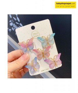 Baby Butterfly Hair Clips Set &ndash; Cute Resin Bow Accessories for Girls 3