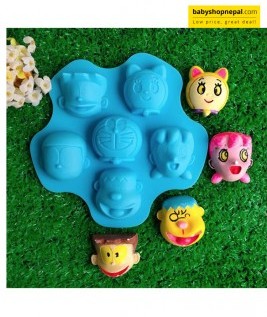 Doraemon Themed Silicone Chocolate Mold, Silicone Ice Cube Tray  3
