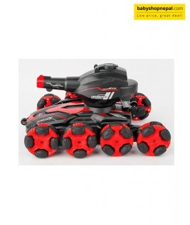 Stunt Car Water Bomb Remote Control Tank for Kids Military Shooting Water Bullets RC Car Toys Water Shots 4WD Rechargeable Toys for Gift for Boys & Girls -2