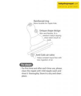 Newborns Silicone Nipple-Standard Neck 3