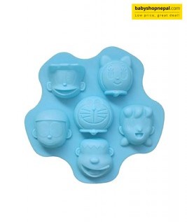 Doraemon Themed Silicone Chocolate Mold, Silicone Ice Cube Tray  5