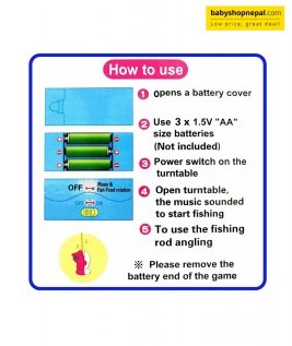 Go Go 356 Fishing Game Electric Rotating Magnetic Pond and with Music and Lights 5
