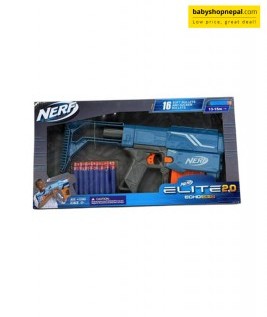 Nerf Elite 2.0 Echo CS-10 Blaster Toy Gun &ndash; Blue & Grey Foam Dart Blaster-1