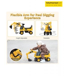 Excavator Toy Truck, Earthmover Toy Truck, Swing Car, Bulldozer for Kids. 17