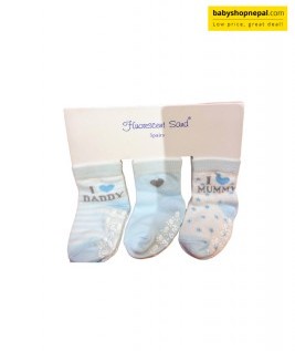 3 Pair Warm Cute Baby Socks For Baby Girls and Boys 0-12 Months "Moja" 4
