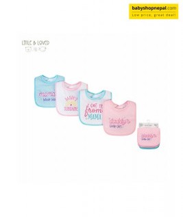 Little & Loved Baby Boys and Girls' 4-Pack Bibs - Multi/Color, one size 6