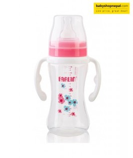 Farlin Feeding Bottle PP Wide Neck W/handle 270ml  4