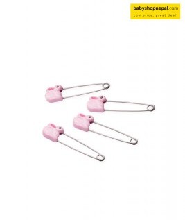 Farlin Safety Pins Rabbit Pink Pack of 4 3