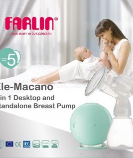 Ele-Macano 2 in 1 Single Electric Breast Pump, Breast Pump Electric/Mannual-1