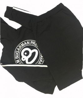 Black Hoodie Jacket Set-1