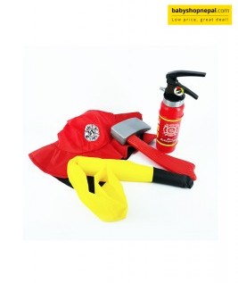 Fire Fighter Costume, Toddler Fireman Dress, Kids Cosplay Career Suit for Kids-2