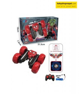 High Speed Spiderman Stunt Car 2.4GZ Rechargeable Radio Remote Control Car -1