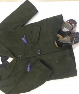 Green Blazer With Checkerboard Shoe-1