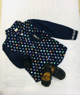 Fur Shirt For Boys With Pairing Shoes-1