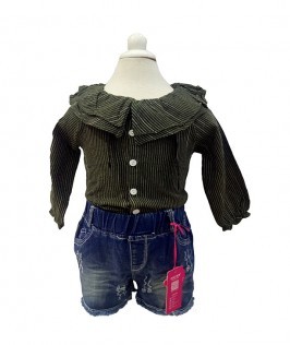 Lining shirt with short-1
