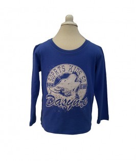 Blue Printed T-shirt-1