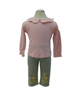 Collar T-shirt with Legging-1