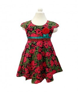 Flower Printed Cotton Onepiece-1