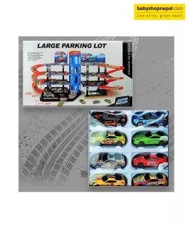 Large Parking Garage With Various Cars