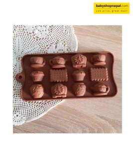 Tea Pot Coffee Cups Biscuit Honey Clock Silicone Chocolate Mould, Sugar Craft, Cake Decoration, Pudding, Desert, Jelly, Gummy, Baking DIY Food Decor 5