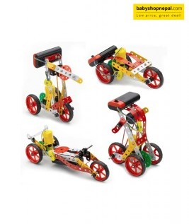 Mechanix ROBOTIX-1 | Motorized Engineering System For Creative Kids | Age 8+ | 8 Models | DIY STEM Toys | Metal Construction Set For Boys & Girls-2