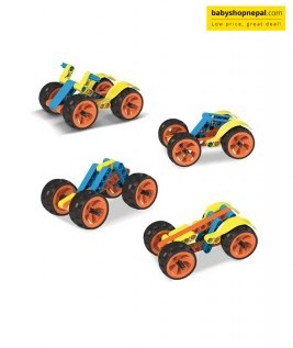 Blix CARS-1| Age 5+ | 4 Models | DIY STEM Toys | Building & Construction Set For Boys & Girls 3