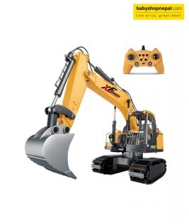 RC Alloy Excavator Engineering Truck 2.4G Grab Digger Model Die Cast Bucket Excavator Model Lights&Music 4